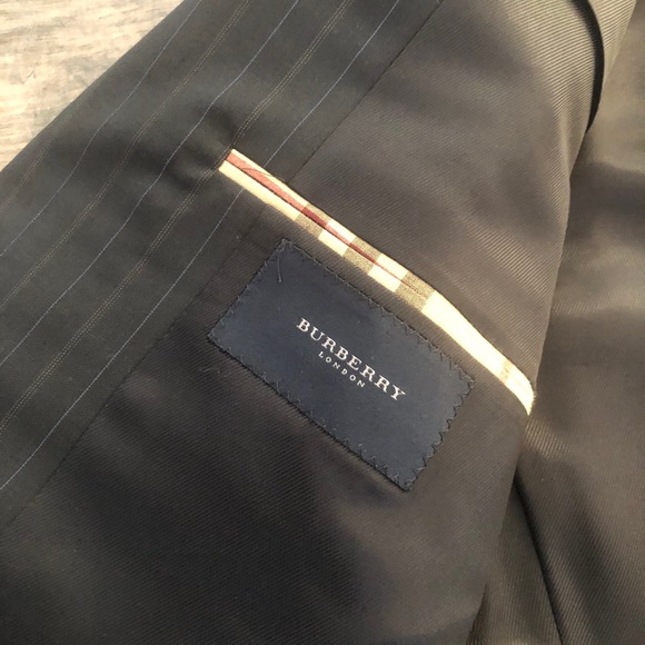 Burberry pinstripe suit